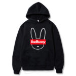 New Bad Bunny Red Logo Hoodie